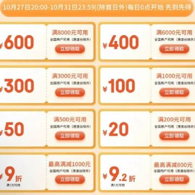  ȯ 200-20/500-50/8000-600Ԫȫͨȯ