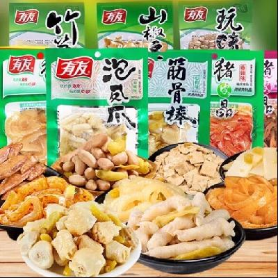 有友 泡椒休闲零食组合 7-8件/组 口味可选 22.81元包邮+709淘金币(需领券)