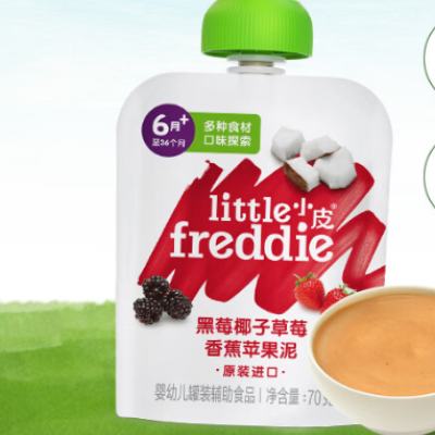 Little Freddie СƤ ��ݮҬ�Ӳ�ݮ�㽶�� 70g*1�� 6��+ 2.9Ԫ(����ȯ�������п�2Ԫ)